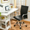 thumbnail image 3 of Gymax PU Leather Office Chair High Back Conference Task Chair w/Armrests Black, 3 of 10