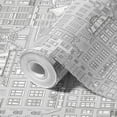 thumbnail image 6 of Gray Building Embossed Wallpaper, Apartment Home Wallcovering Roll: 41.7”W x 614”H- 177.80 sq ft, 6 of 6