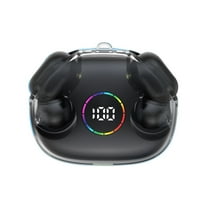 asxite Wireless Earbuds,XG77 Bluetooth Earphones True Wireless Long Battery Life Mini Invisible In Ear Sports Noise Cancelling Earphones,Black