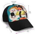 thumbnail image 2 of Yiaed I Love Sushi Print Baseball Cap Dad Hat Polo Style Plain Blank Adjustable Size, 2 of 5