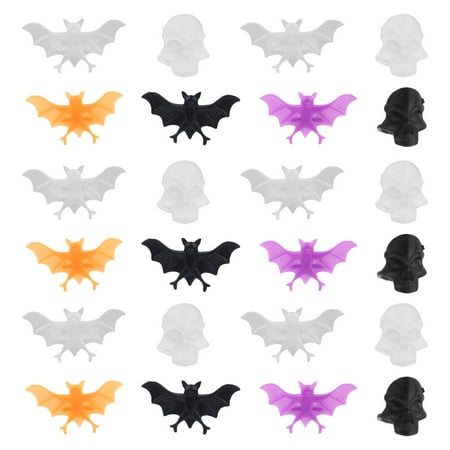 

50Pcs Kids Colorful Ring Plastic Finger Ring Halloween Party Ring Kids Finger Decoration (2 Styles)