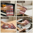 thumbnail image 5 of 6 Pcs Funny Kitchen Towels,Red Christmas Deer and Snowflake Pattern Microfiber Dish Towels,Kitchen Tea Towels,Kitchen Towel Set (18" X 26"), 5 of 7