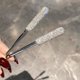 thumbnail image 4 of Stainless Steel Coffee Spoon Modern Stylish Encrusted Long Handle Stirring Spoon Originality Ice Spoon Dessert Spoon, 4 of 7