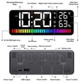 thumbnail image 4 of LED Alarm Clock Spectrum Pickup Electronic Clock Temperature & Humidity & Snooze Function 12/24Hr B, 4 of 4