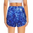 thumbnail image 4 of Uemuo Blurred Star Snow Christmas Pattern Women's Athletic Shorts High Waisted Running Shorts with Liner Pockets Gym Elastic Workout Shorts-XX-Large, 4 of 9
