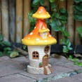 thumbnail image 3 of Sruoe Garden Statues for Outside, Garden Decorations Outdoor, Garden Decor with LED Light, Garden Solar Lights, Solar Garden Decor, Gardening Gifts, House Garden Statue for Garden Lawn Pathway Yard, 3 of 6