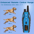 thumbnail image 6 of Dog Shock Collar with Remote for Small Medium Large Dogs 3300Ft Control, 3 Correction Modes Rechargeable Training E Collar for 12-120lbs Dogs, 6 of 9