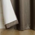 thumbnail image 5 of Sun Zero Arlo 2-Piece Textured Thermal Insulated Room Darkening Grommet Curtain Panel Pair, Mocha Brown, 40"W x 84"L, 5 of 9