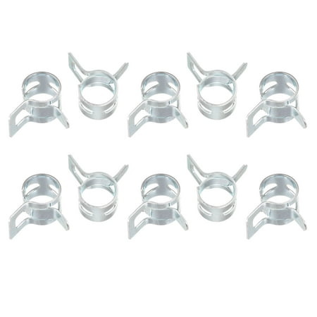 

Uxcell Spring Hose Clamp 65Mn Steel 8mm Low Pressure Air Clip Clamps Fuel Lines Vacuum Hoses Zinc Plated 50 Pack