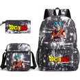 thumbnail image 1 of Dragon Ball mochila escolar para niños patrón de anime Moda casual lona mochila de estudiante infantil niño niña bolsa de viaje bolsa de mensajero estuche de lápices kit 3pcs, 1 of 4