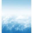 thumbnail image 3 of Ambesonne Nature Duvet Cover Set, Peaceful Fluffy Clouds, 2-Calking, Blue White, 3 of 7