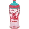 thumbnail image 4 of Nuby Printed Kids Pop Up Sipper Water Bottle, Colors May Vary, 1 Pack, 12 Oz, Multi, 4 of 8