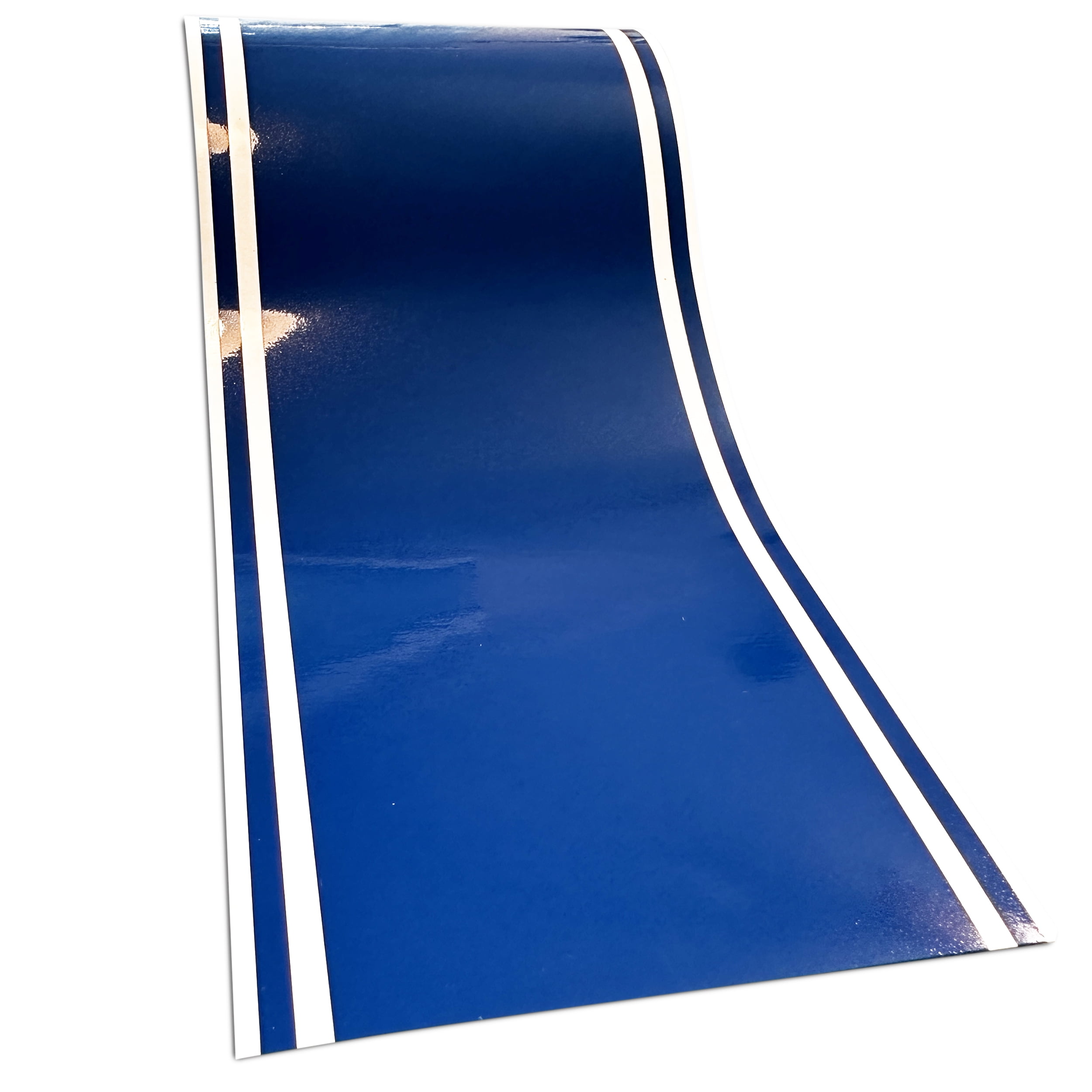 6"x72" Blue Glossy Vinyl Racing Stripes Car Boat Trailer Sticker