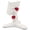 Red, variant on WeatherTech DeskFone XL in White Universal Desktop Cell Phone Holder - Silver Billet Knobs