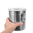 thumbnail image 5 of Milisten Silver Airtight Metal Storage Canister for Coffee Tea Kitchen Supplies, 5 of 8