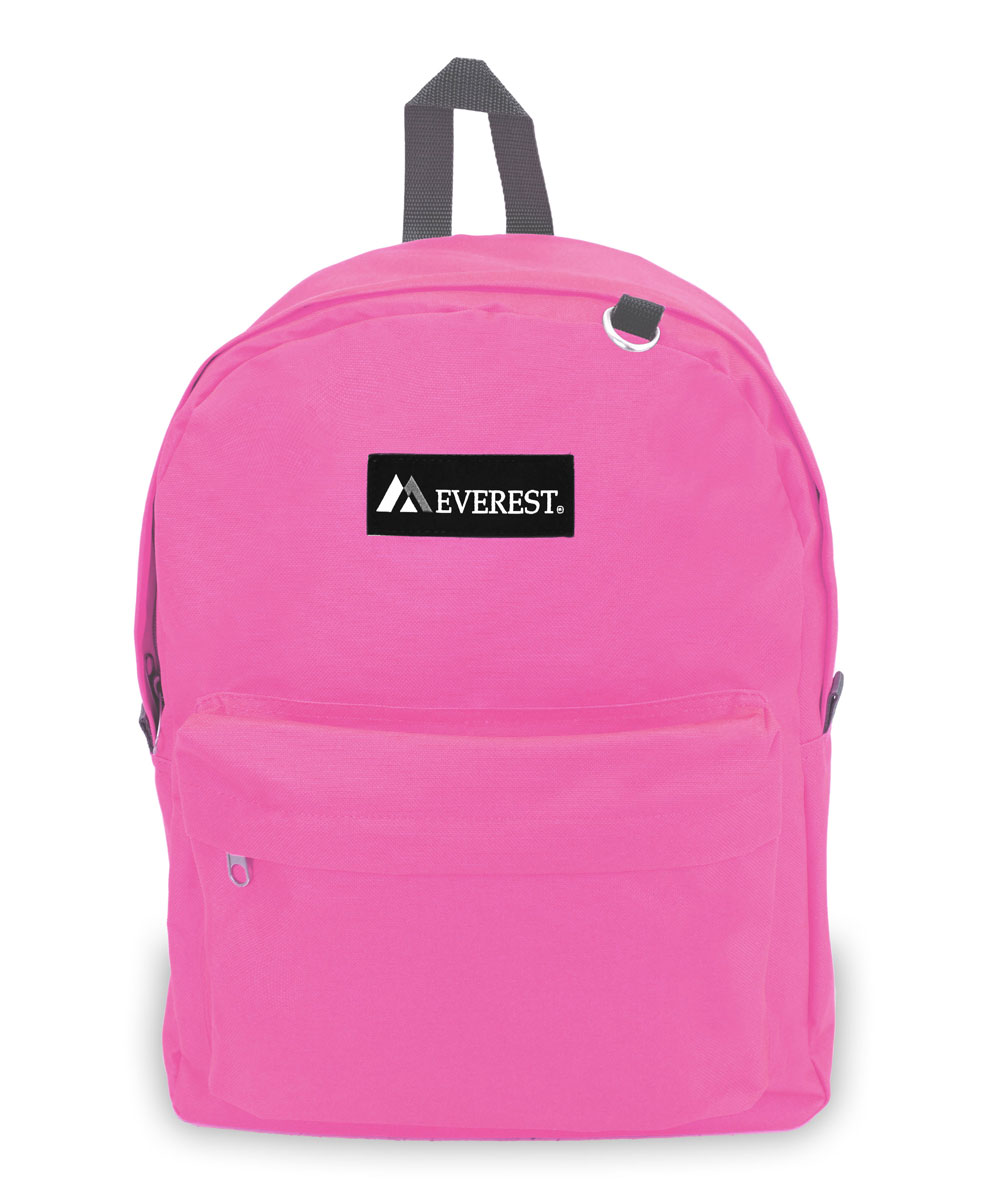 Everest 16.5" Classic Backpack, Candy Pink All Ages, Unisex 2045CR-CANDY PK, Carrier and Shoulder Book Bag for School, Work, Sports, and Travel - image 4 of 4