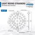 thumbnail image 5 of Couvercle de Drain de Sol Passoire JUMBO Fonte 16.5cm Rond, 5 of 5