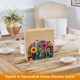 thumbnail image 6 of Yayeee Napkin Holder for Table Set of 2 Kitchen Paper Tissue Organization, Orange Colorful Flowers, 6 of 8