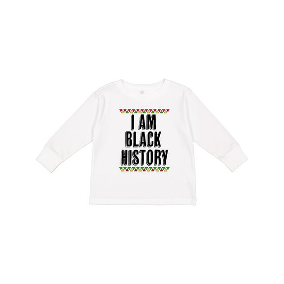 Inktastic I Am Black History Month Boys or Girls Long Sleeve Toddler T-Shirt