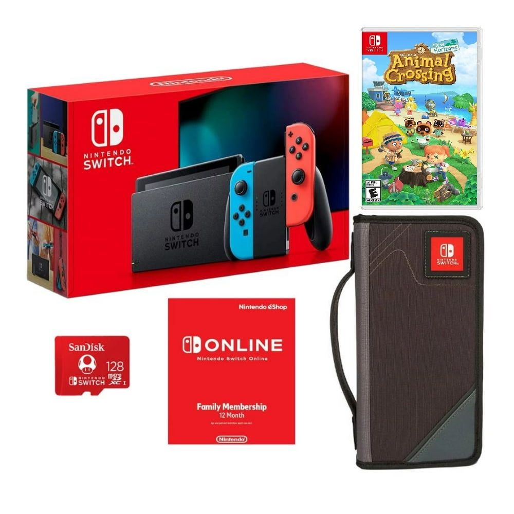 Nintendo Switch All-in-One Bundle with Carrying Case, 12-Month Gaming