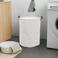 thumbnail image 3 of KMMYS Large Capacity Laundry Basket, Fabric Cotton and Linen Storage for Clothes, Toys, Shoes, Hats, Waterproof Home Organizer, Versatile Canvas Storage Bin for Nurseries, Bathrooms, Living Rooms, 3 of 6