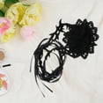 thumbnail image 5 of Unique Bargains 1 Pc Choker Necklace Delicate Rose Tie Wrap Around Wrist Bracelet Black Thorn, 5 of 6