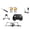 A, variant on DIY Build Drone Kit, 2 Battery Assembly Toy Plane with Remote Control for Beginners, 4.33in STEM RC Quadcopter Set, 1 Set