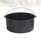 thumbnail image 5 of 1 cesta para tartas, accesorio para freidora de aire, utensilio de cocina para hornear, molde para tartas y postres (negro, 20 cm), 5 of 5