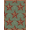 Sage Green Red Tan, Pattern 1, variant on ODIKA 8'x10' Washable Area Rug Durable, Non-Slip Vintage Lettering Distressed Farmhouse Border Primitive Folk Refined Structured for Living Room, Under Sectional, Family