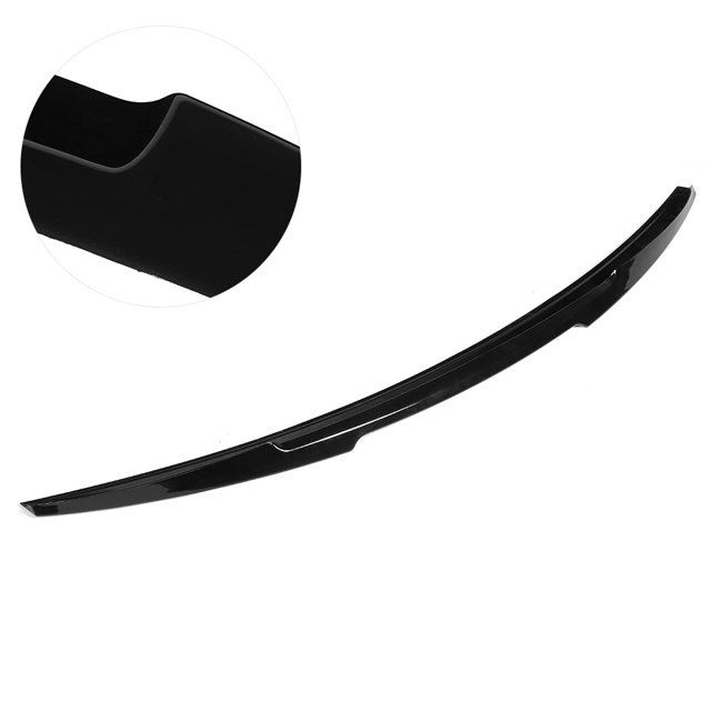 Rear Trunk Lip Spoiler, Trunk Spoiler Wing Lip Double-sided Tape Exquisite Workmanship For Sedan E170 2014