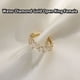 thumbnail image 2 of Jumpingount Anillo Abierto Irregularidad Anillos de oro Minoría Joyería de moda Mujeres San Valentín Bodas Aniversarios Cumpleaños Ropa, zapatos y accesorios Miscelánea Jumpingount AP016919-00, 2 of 6