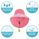thumbnail image 3 of REDESS Gorro de nailon UPF 50 para niños pequeños, niños y niñas de 2 a 10 años,Light Pink, 3 of 8