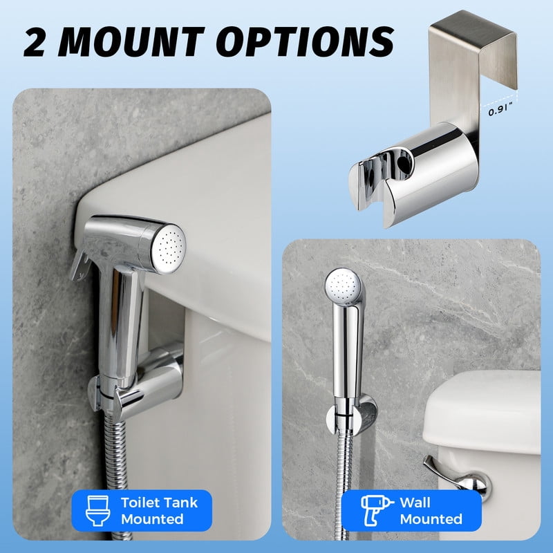 SAMODRA Handheld Bidet Sprayer for Toilet, Adjustable Water Pressure with Bidet Hose for Feminine Wash, Baby Wash & Muslim Shower