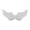 White, variant on Natural Feather Angel Devil Wing Costume Prop, Black White Optional Large Realistic Feather Wings, Multipurpose Halloween Cosplay Wedding Photo Shoot Gothic Party Wall Hanging Decor Ornament-Black