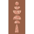 thumbnail image 2 of Wang, Melissa 14x24 Gold Ornate Wood Framed with Double Matting Museum Art Print Titled - Moon Chime I, 2 of 4