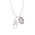 thumbnail image 2 of Delight Jewelry Silvertone Peace Sign Ribbon Heart Best Mom Ever Charm Necklace, 2 of 4