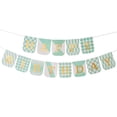 thumbnail image 2 of Billuyoard 1 Uds. Set 16,4 pies Tarjeta de papel azul decoraciones de cumpleaños para fiesta de cumpleaños cartel de feliz cumpleaños cartel de Kits de decoración para fiestas Verde 16.4 pies, 2 of 6