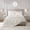 Ivory, variant on 6 Piece Solid Color Satin Sheet Set (1*Flat Sheet + 1* Fitted Sheet + 4*Pillowcases), Luxurious And Silky With Natural Sheen, Fits Up To 16" Mattress