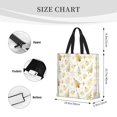 thumbnail image 3 of Honeii Gold Christmas Tree Print Tote Bag, Reusable Grocery Shopping Bag,Shoulder Bag with Inner Pocket, 3 of 7
