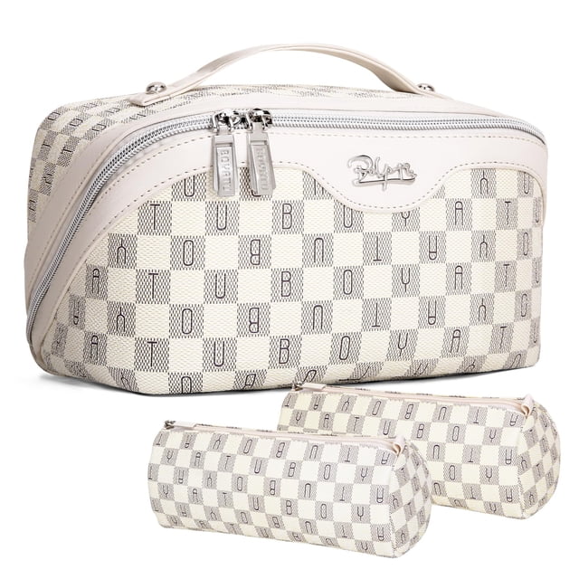 Set de bolsas de maquillaje BOYATU, bolsas de viaje para cosméticos, 3 unidades, para mujer