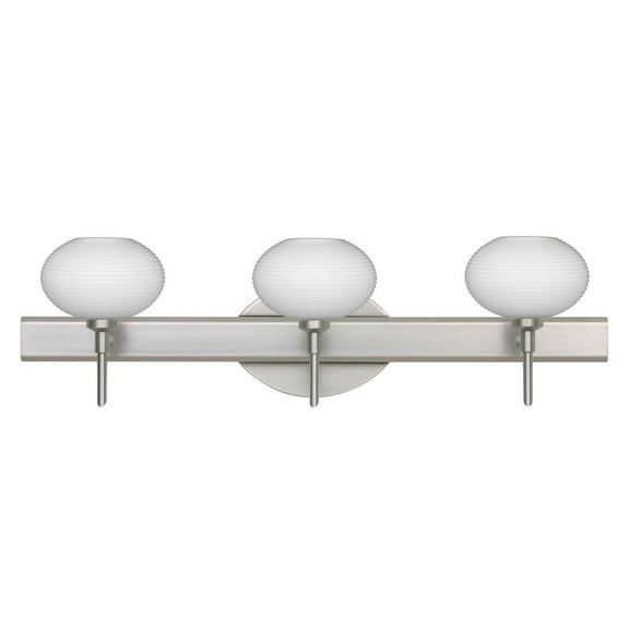 Lasso 3 - Light Satin Nickel/Silver Halogen Steel Wall Sconce