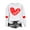 White, variant on Lovskoo 2024 Sweatshirt for Women Valentine's Day Heart Printed Round Neck Long Sleeved Top Loose Fitting Pullover Beige