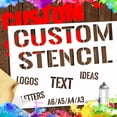 thumbnail image 1 of Plantilla MuMiY personalizada para pintura en aerosol con texto o logo, uso متعدد, 1 of 6