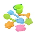 thumbnail image 3 of Juego de 8 juguetes de playa, herramientas para jugar con arena, cubo, pala y rastrillo, para actividades en el patio, viajes y fiestas de niños y niñas. verde, 3 of 8