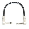 thumbnail image 1 of Cable de conexión con conector macho doble JD6225 de 6,35 mm para instrumento musical, guitarra eléctrica, bajo, 30 cm, 1 of 5