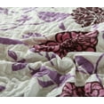 thumbnail image 6 of DaDa Bedding Bohemian Purple Blooms Floral Garden Pink Brown Bedspread Set (KBJ1629), 6 of 11