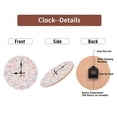 thumbnail image 6 of 10-Inch Silent Wooden Wall Clock, " Pastel Pink Blue Yellow Abstract Wall Clock Home Decor "  Silent Non-Ticking Clock, Battery Operated (AA Batteries Not Included), Artistic Home Decor, 6 of 9