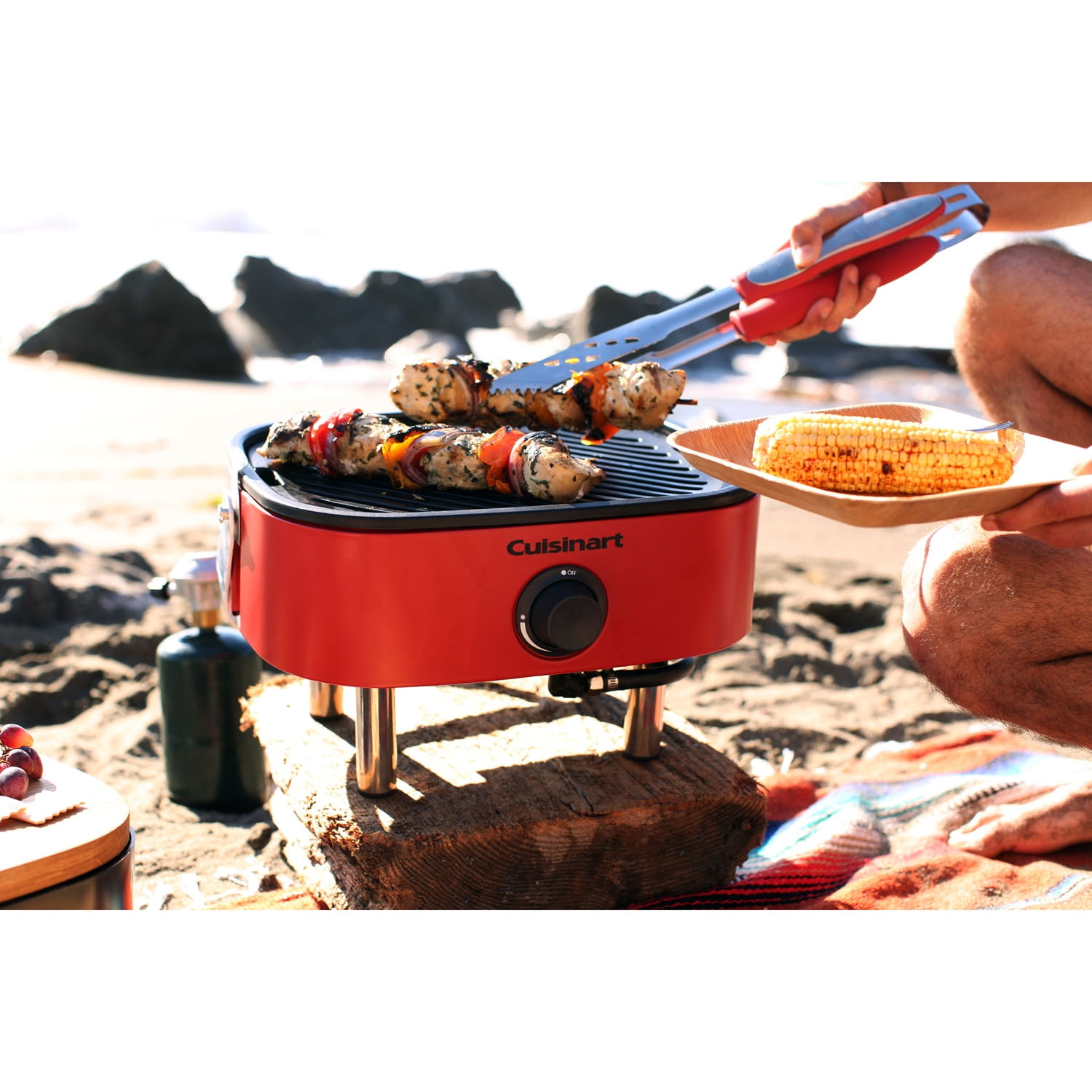 Cuisinart - Portable Propane Outdoor Pizza Oven - Red