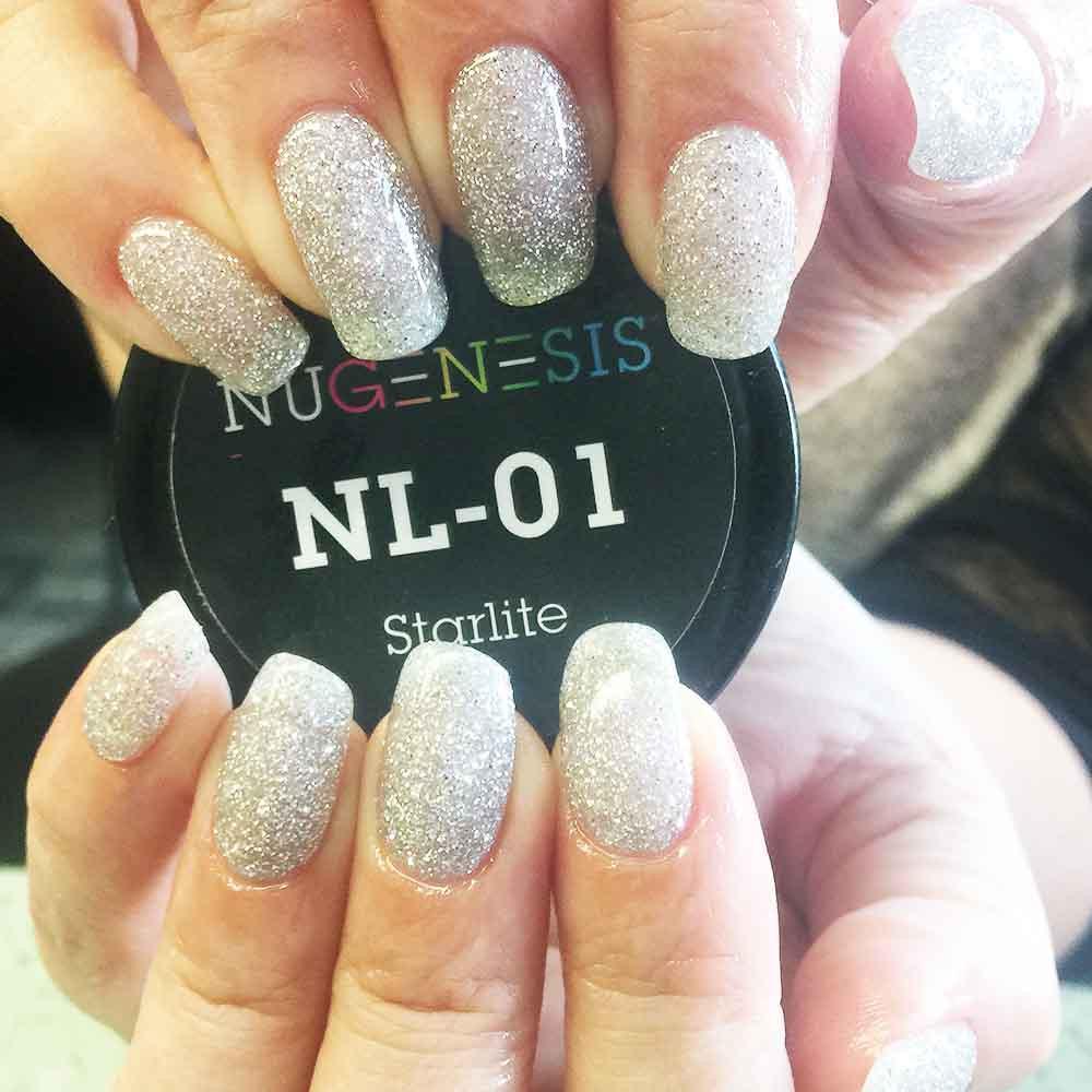 NUGENESIS Nail Color Dip Dipping Powder 1oz/jar - NL01 STARLITE