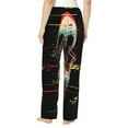 thumbnail image 3 of Bingfone Pajamas For Women,Glitch Screaming Skull Pajama Pants With Pockets-Medium, 3 of 9
